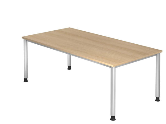 Harvard H-Serie Schreibtisch, manuell höheneinstellbar, Eiche
