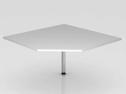Anbauplatte trapezförmig 120 x 120 cm Grau