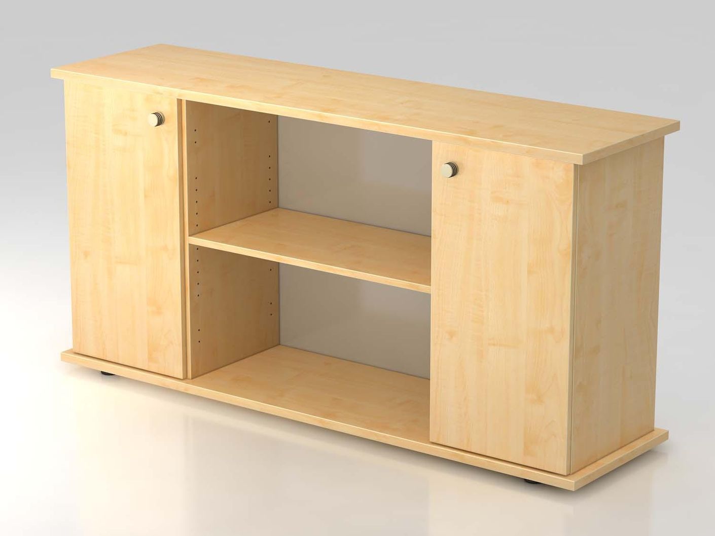 Sideboard 2OH mit Türen 166cm Ahorn