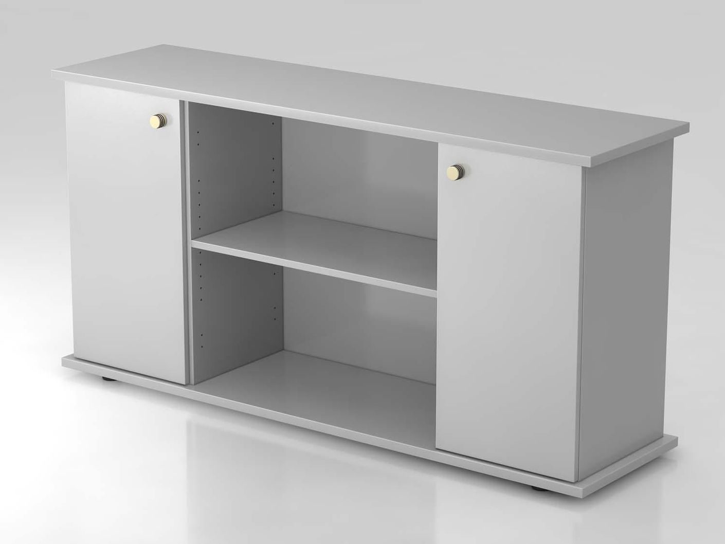 Sideboard 2OH mit Türen 166cm Grau