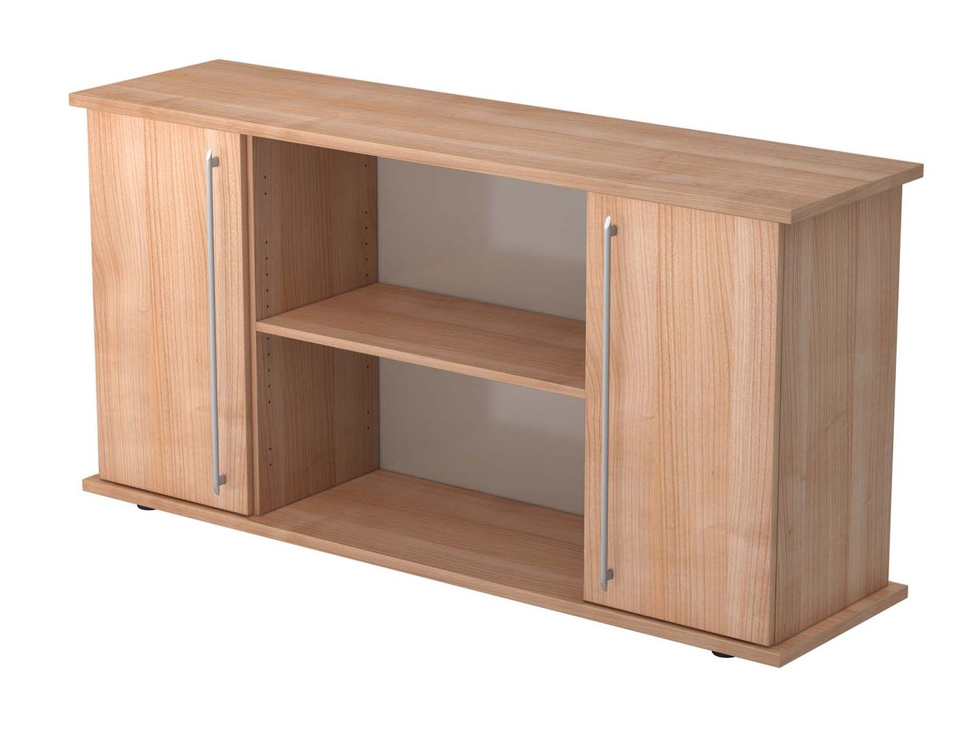 Sideboard 2OH mit Türen 166cm Nussbaum