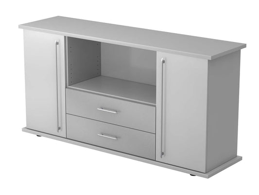 Sideboard 2OH mit Türen und Schubladen 166cm Grau