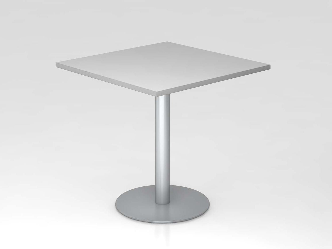 Besprechungstisch 80 x 80 cm Grau/Silber