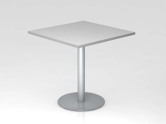 Besprechungstisch 80 x 80 cm Grau/Silber
