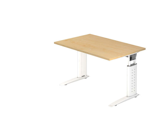 Urbana U-Serie Schreibtisch, manuell höheneinstellbar, Ahorn