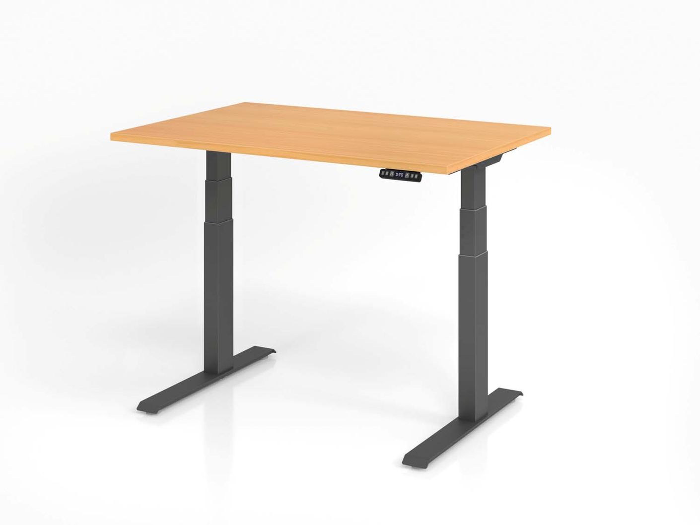 Höhenverstellbarer Schreibtisch XDKB | 2-Motoren | 120 - 180 cm | elektrisch | Buche