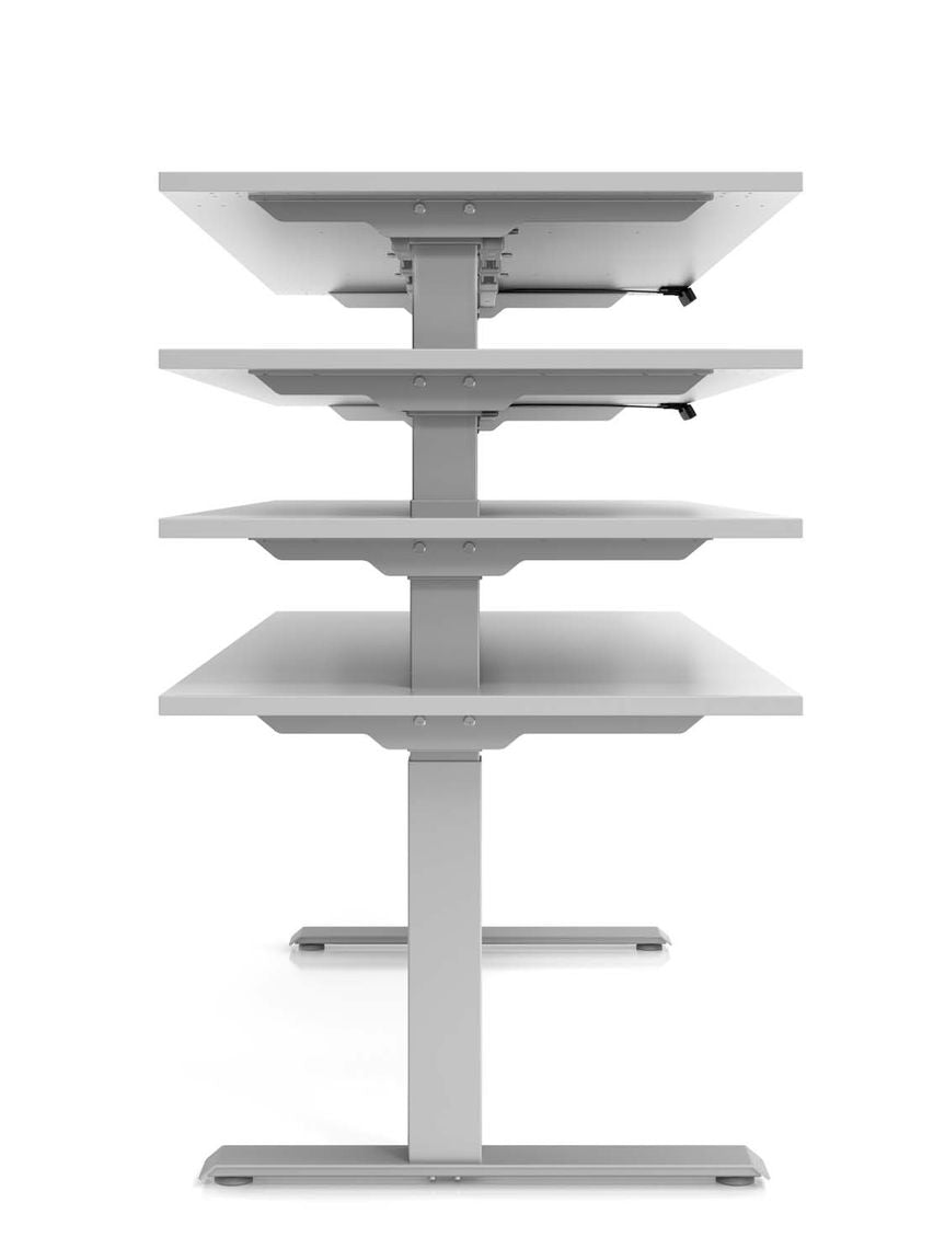 Höhenverstellbarer Schreibtisch XDKB | 2-Motoren | 120 - 180 cm | elektrisch | Weiß