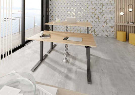 Höhenverstellbarer Schreibtisch XDKB | 2-Motoren | 120 - 180 cm | elektrisch | Eiche