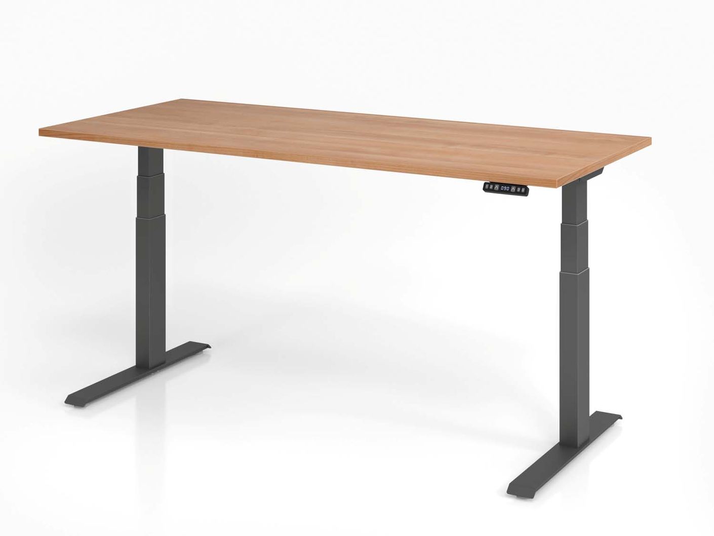 Höhenverstellbarer Schreibtisch XDKB | 2-Motoren | 120 - 180 cm | elektrisch | Nussbaum