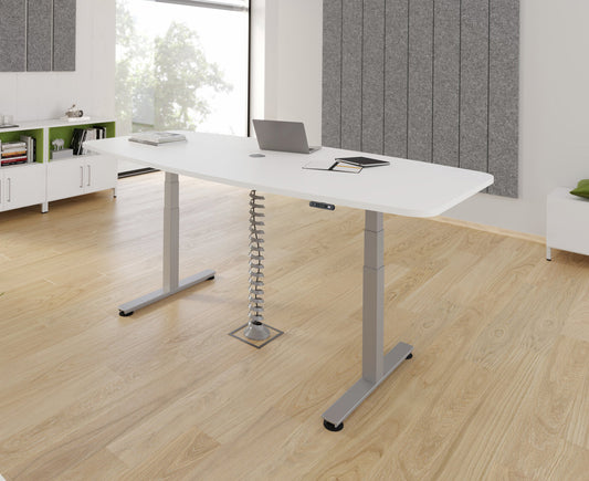Konferenztisch Höhenverstellbar XDSM | 2-Motoren | 220 x 103 cm | elektrisch