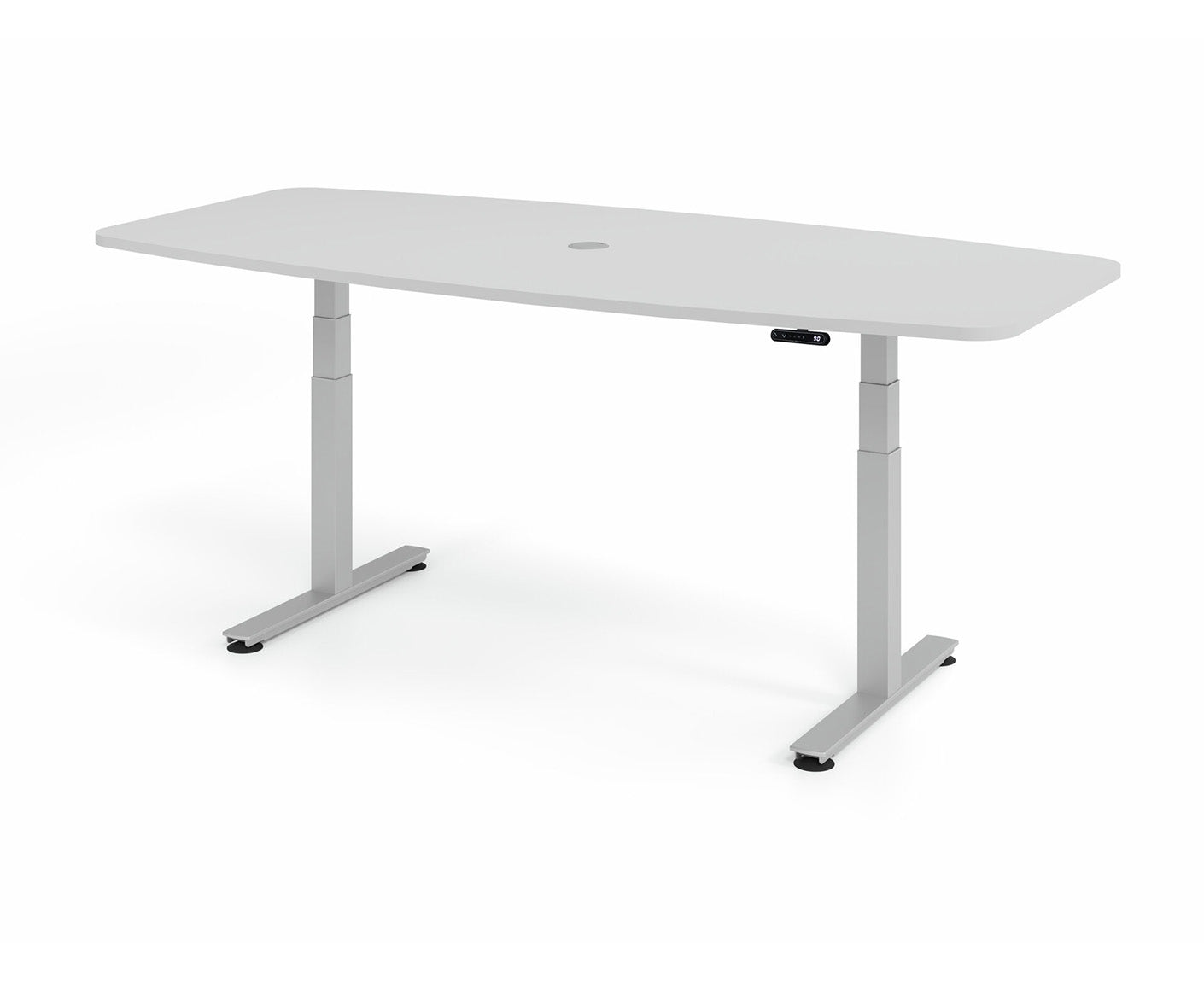 Konferenztisch Höhenverstellbar XDSM | 2-Motoren | 220 x 103 cm | elektrisch