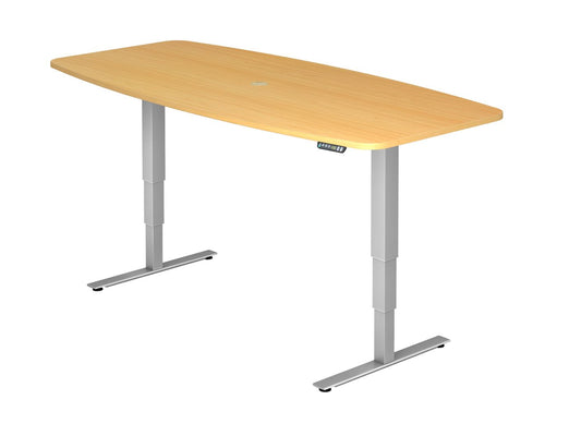 Konferenztisch Höhenverstellbar XDSM | 2-Motoren | 220 x 103 cm | elektrisch
