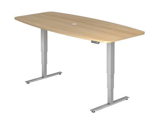 Konferenztisch Höhenverstellbar XDSM | 2-Motoren | 220 x 103 cm | elektrisch