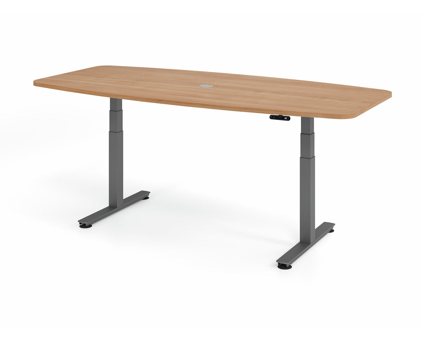 Konferenztisch Höhenverstellbar XDSM | 2-Motoren | 220 x 103 cm | elektrisch