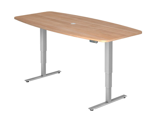 Konferenztisch Höhenverstellbar XDSM | 2-Motoren | 220 x 103 cm | elektrisch