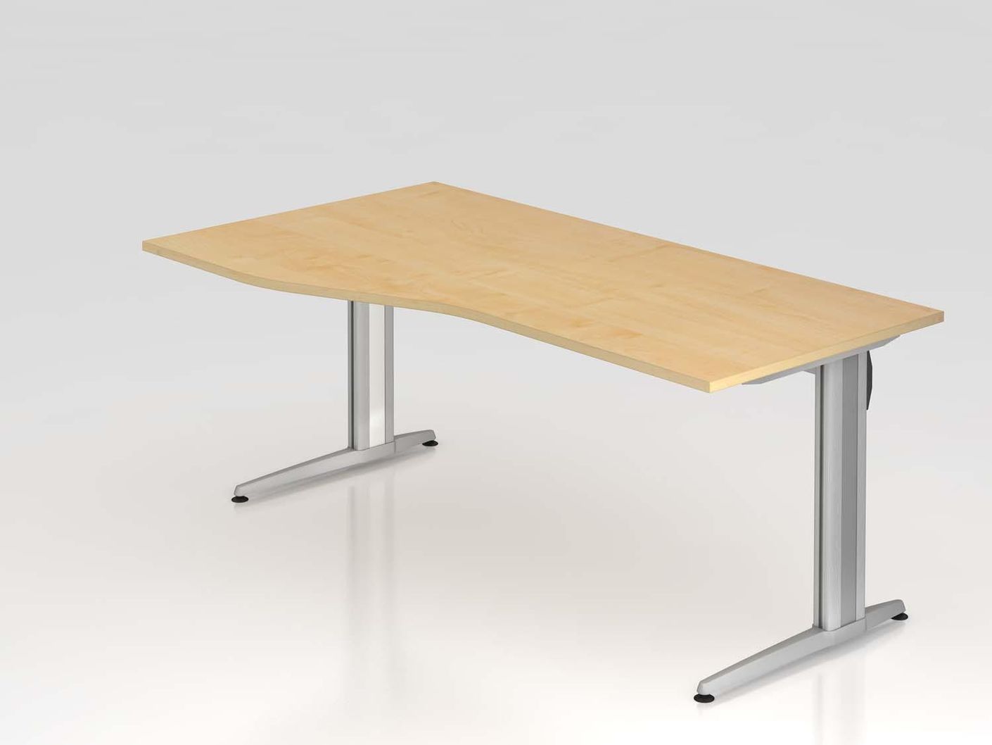 Xanten Two XS-Serie Schreibtisch, feste Höhe / C-Fuß Gestell / 80 - 180 cm