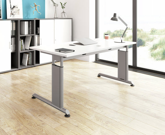Schreibtisch Z-Serie | inkl. Kabelwanne | C-Fuß | höheneinstellbar