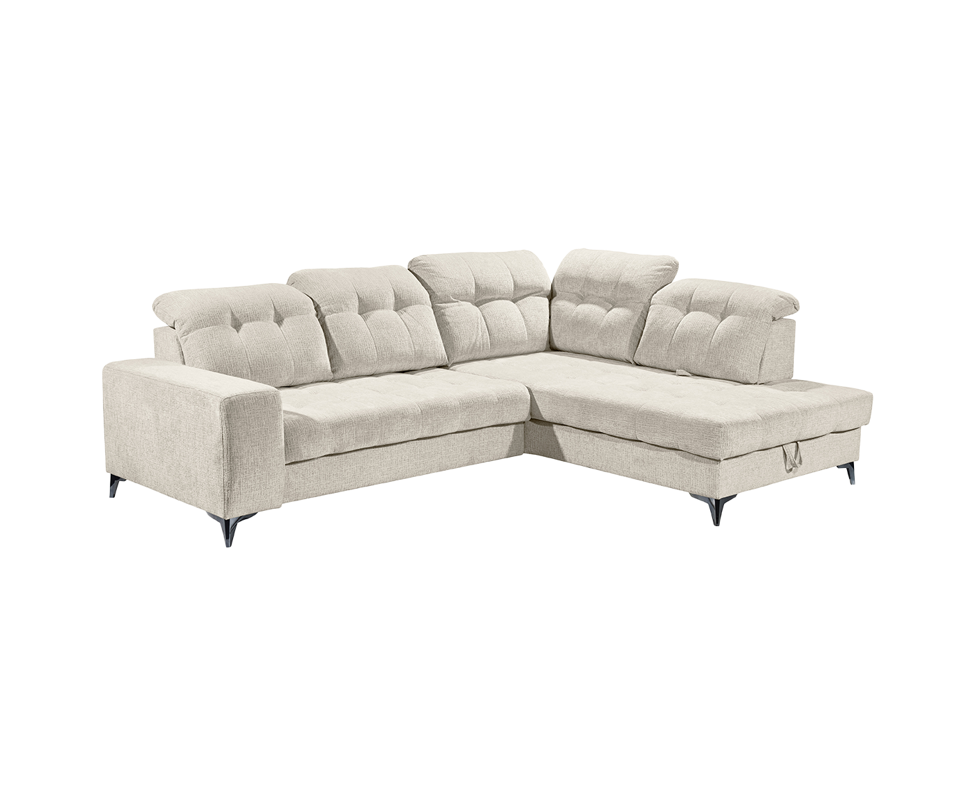 Varadero Ecksofa 289 x 220 cm, mit verstellbaren Kopfstützen & elektrischer Sitztiefenverstellung