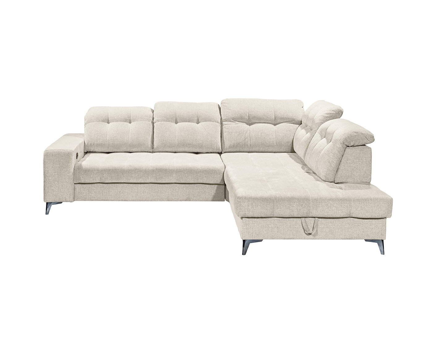 Varadero Ecksofa 289 x 220 cm, mit verstellbaren Kopfstützen & elektrischer Sitztiefenverstellung