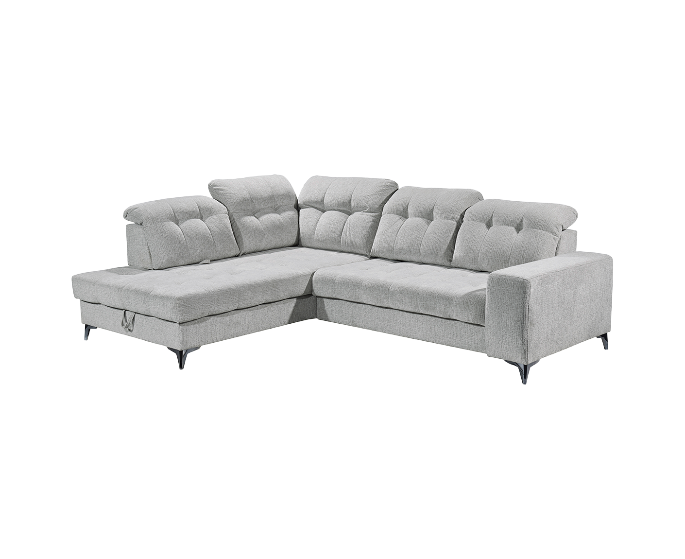 Varadero Ecksofa 289 x 220 cm, mit verstellbaren Kopfstützen & elektrischer Sitztiefenverstellung