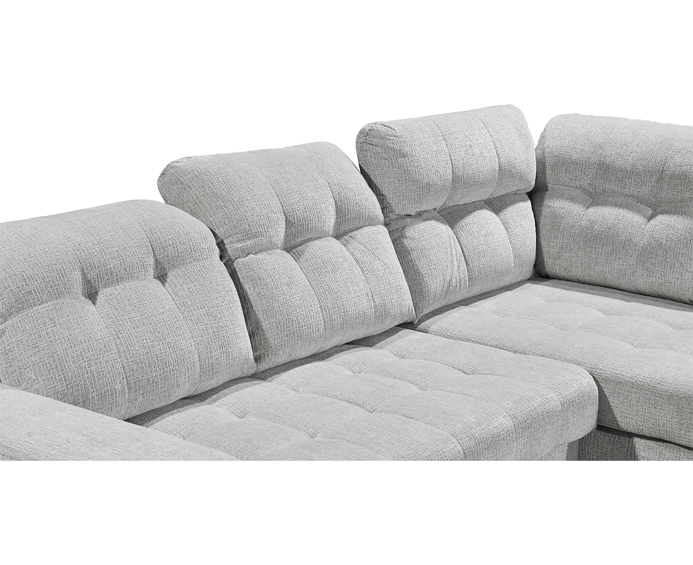 Varadero Ecksofa 289 x 220 cm, mit verstellbaren Kopfstützen & elektrischer Sitztiefenverstellung