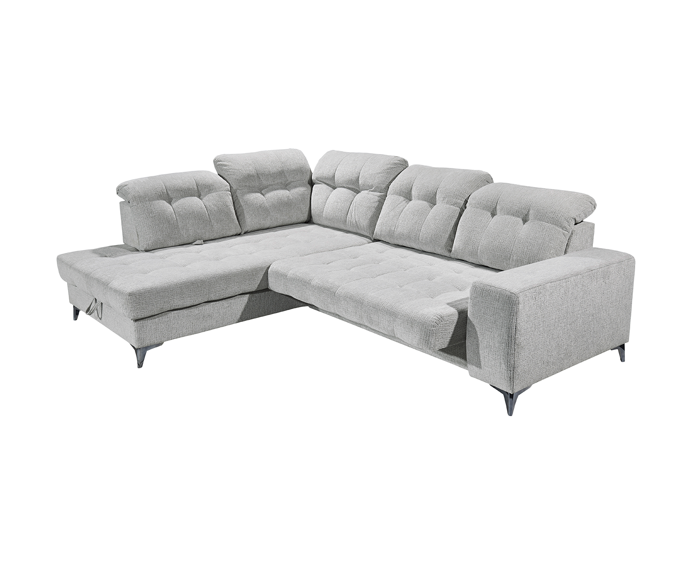 Varadero Ecksofa 289 x 220 cm, mit verstellbaren Kopfstützen & elektrischer Sitztiefenverstellung