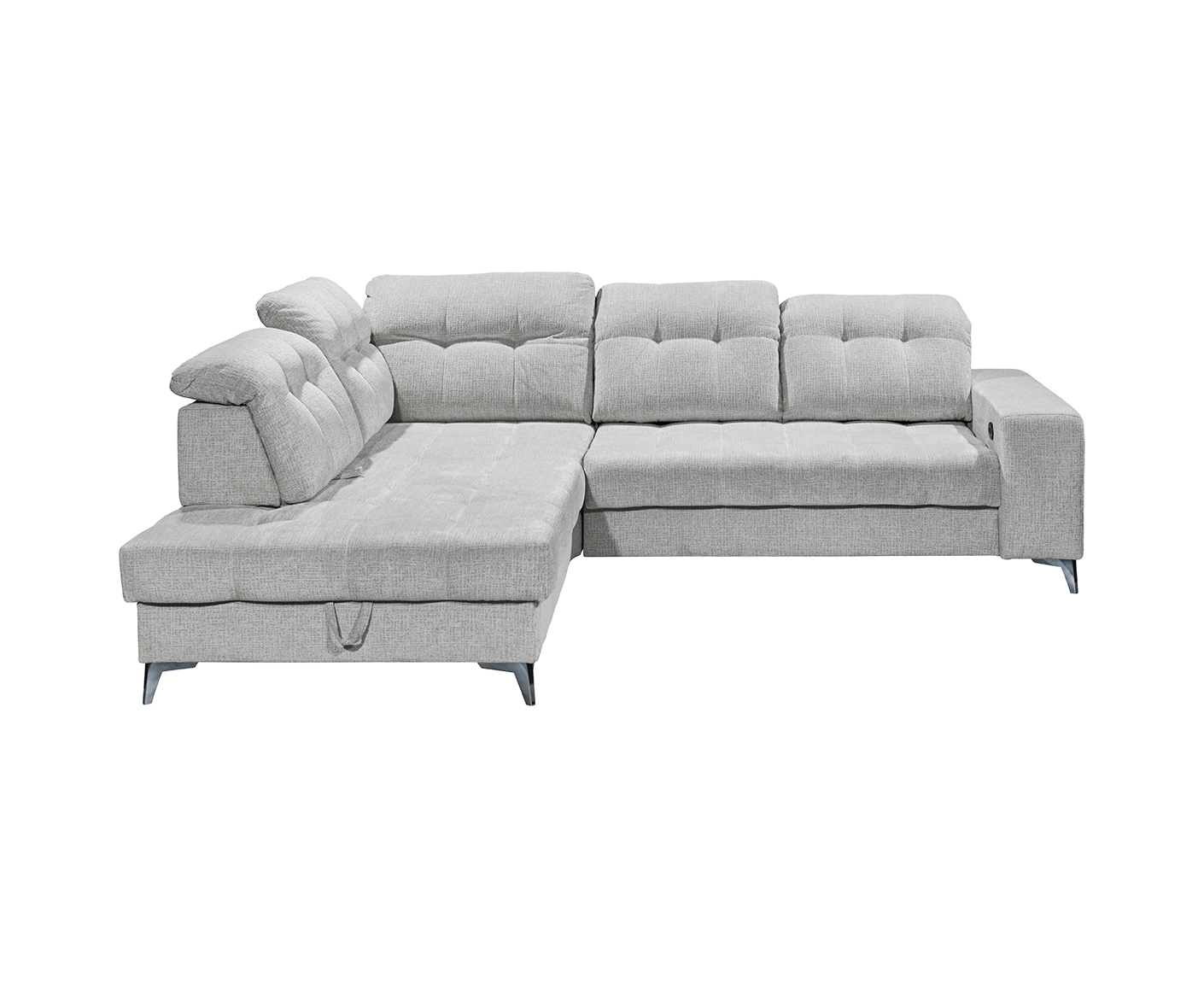 Varadero Ecksofa 289 x 220 cm, mit verstellbaren Kopfstützen & elektrischer Sitztiefenverstellung