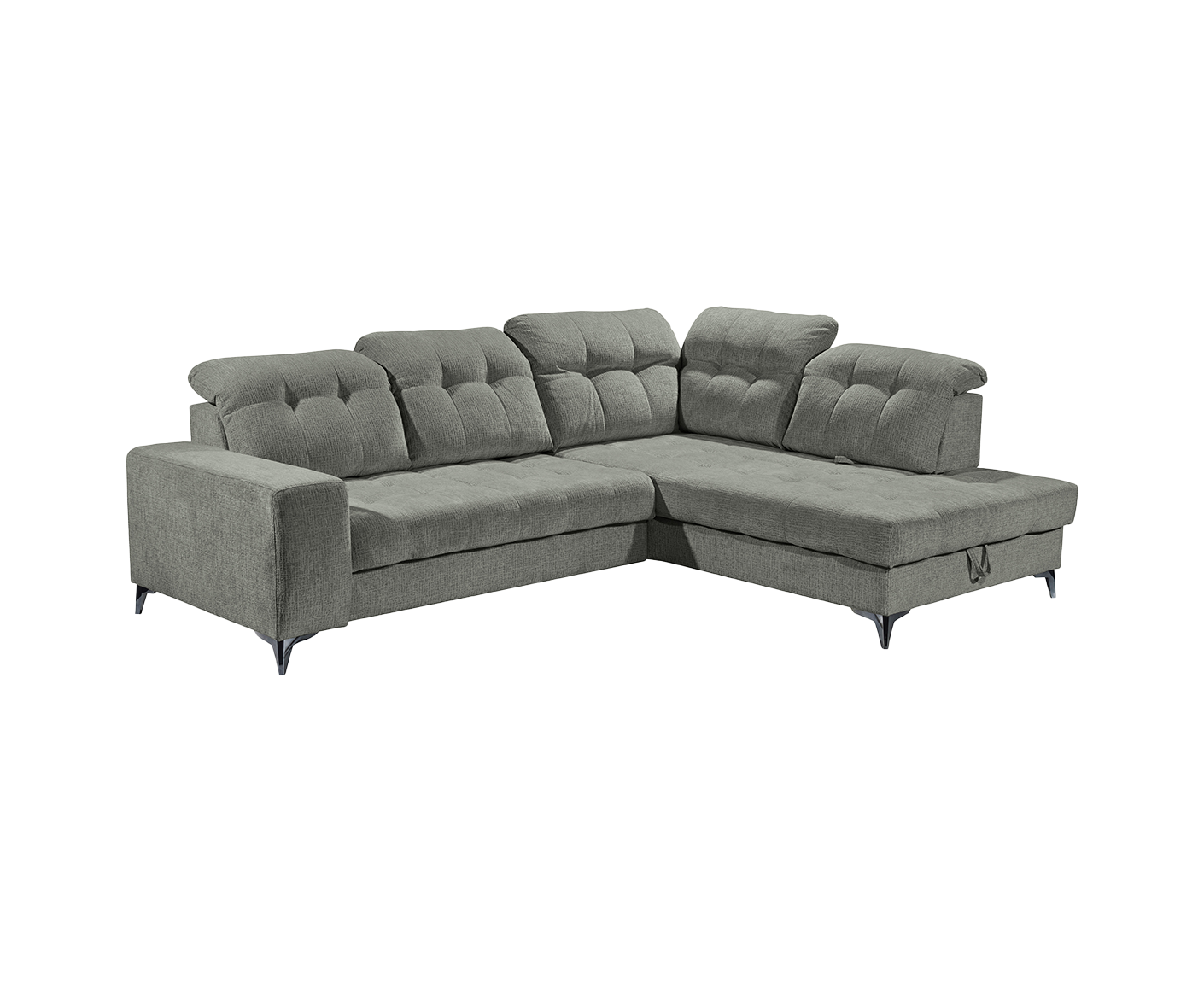 Varadero Ecksofa 289 x 220 cm, mit verstellbaren Kopfstützen & elektrischer Sitztiefenverstellung