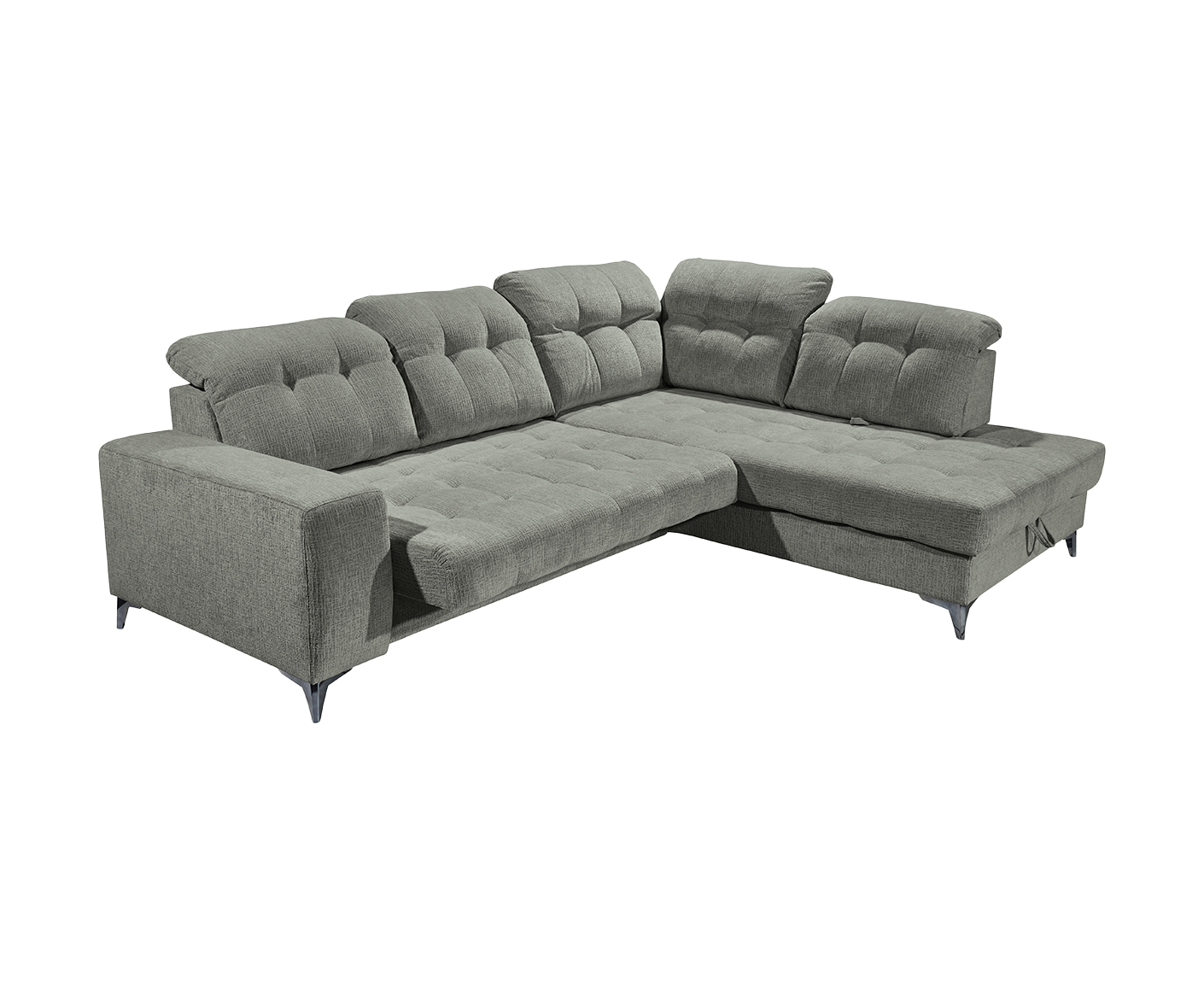 Varadero Ecksofa 289 x 220 cm, mit verstellbaren Kopfstützen & elektrischer Sitztiefenverstellung