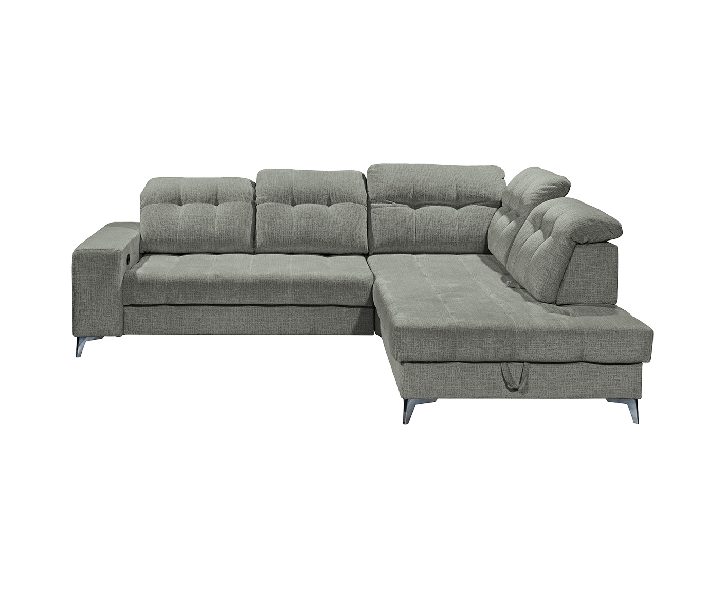 Varadero Ecksofa 289 x 220 cm, mit verstellbaren Kopfstützen & elektrischer Sitztiefenverstellung