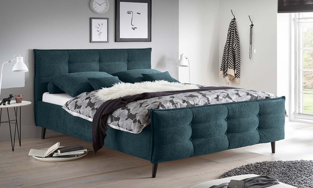 Mario B Polsterbett Doppelbett, Webstoff