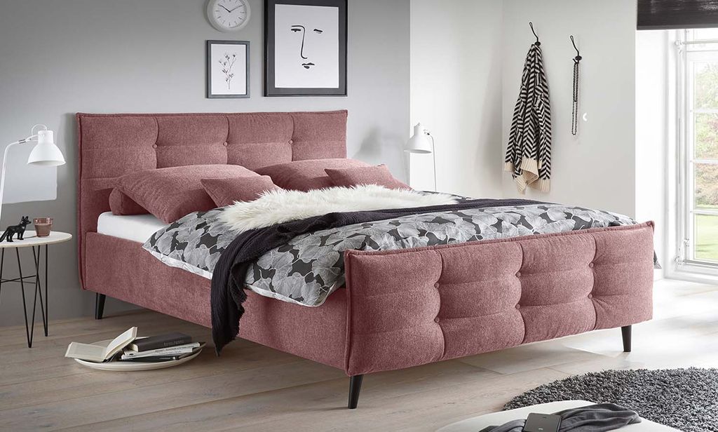 Mario B Polsterbett Doppelbett, Webstoff