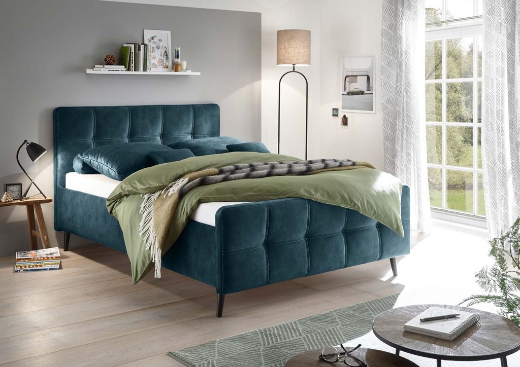 Mario C Polsterbett Einzelbett, Webstoff