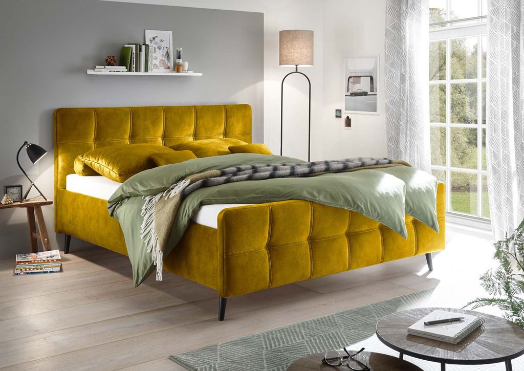 Mario C Polsterbett Doppelbett, Webstoff