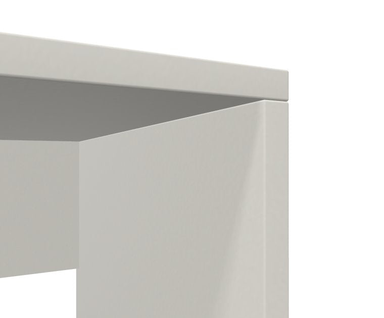 E10 Schreibtisch Wangen-Gestell, 60cm tief, Schwarz
