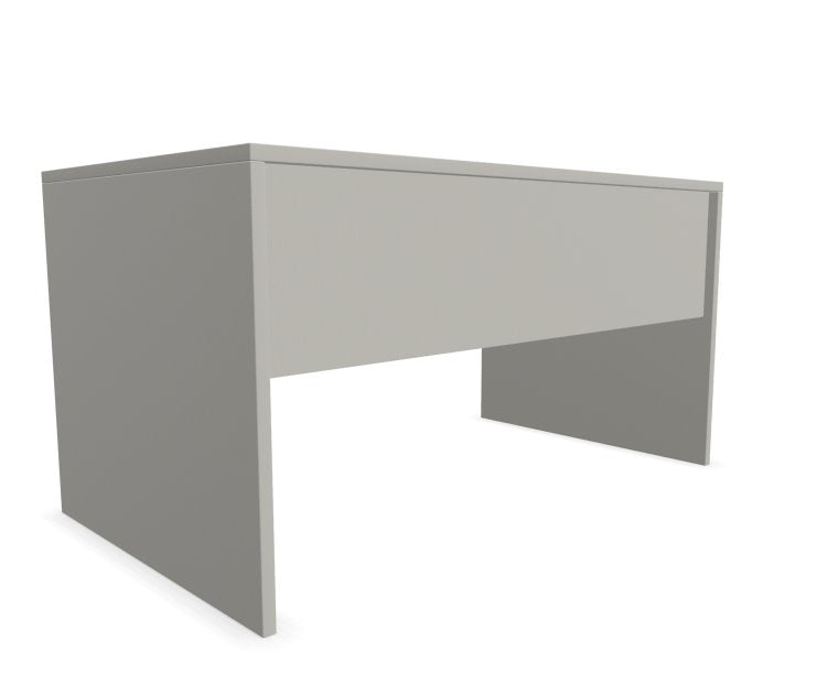 E10 Schreibtisch Wangen-Gestell, 60cm tief, Schwarz