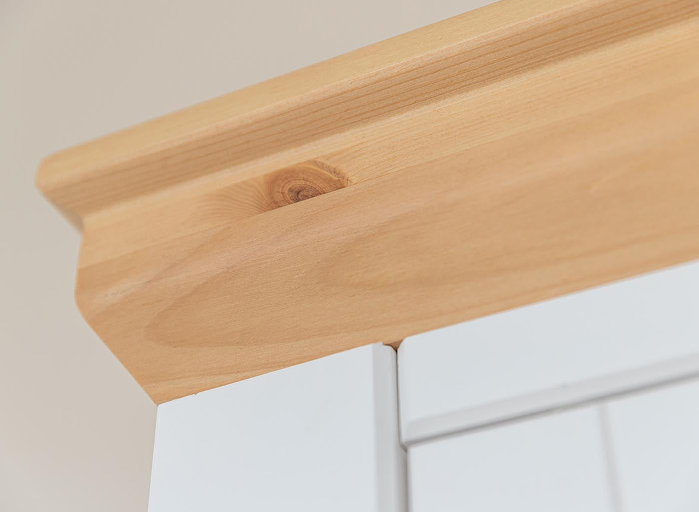 Marone Elite Sideboard 3-türig Schmal Weiß/Kiefer