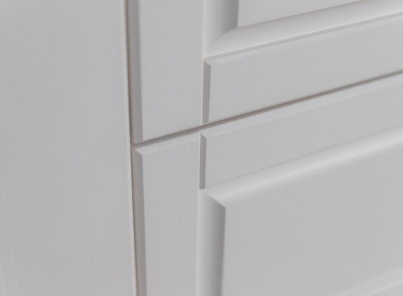 Marone Elite Garderobenschrank Weiß/Kiefer