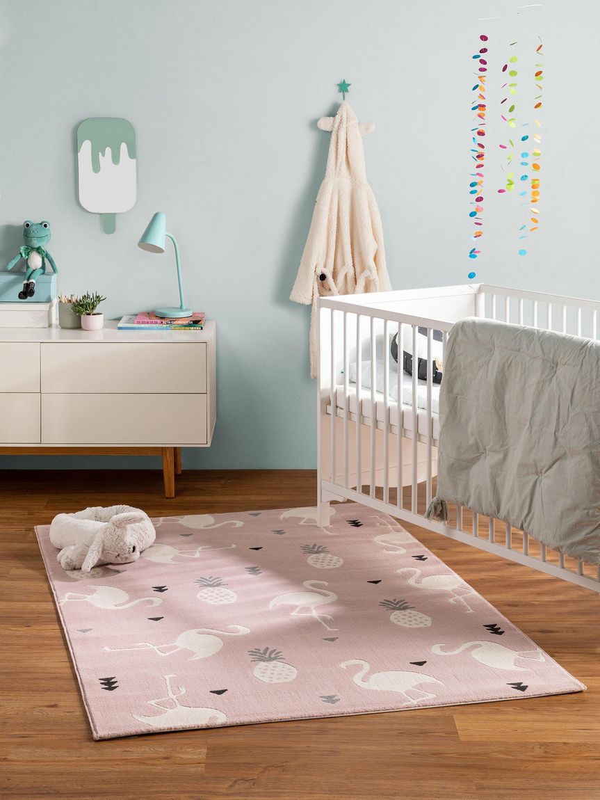Kinderteppich Juno Rosa