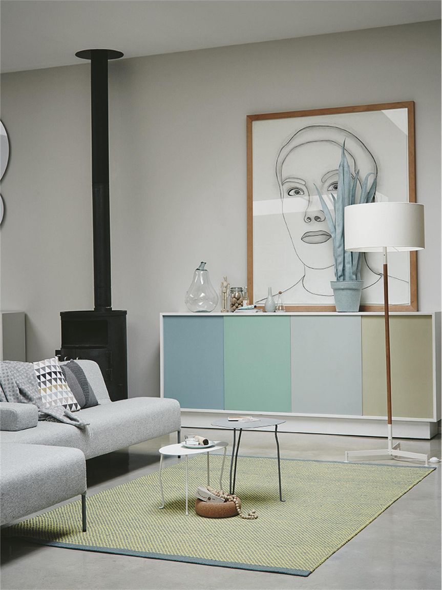 Wollteppich Radja 200x280 cm Grün