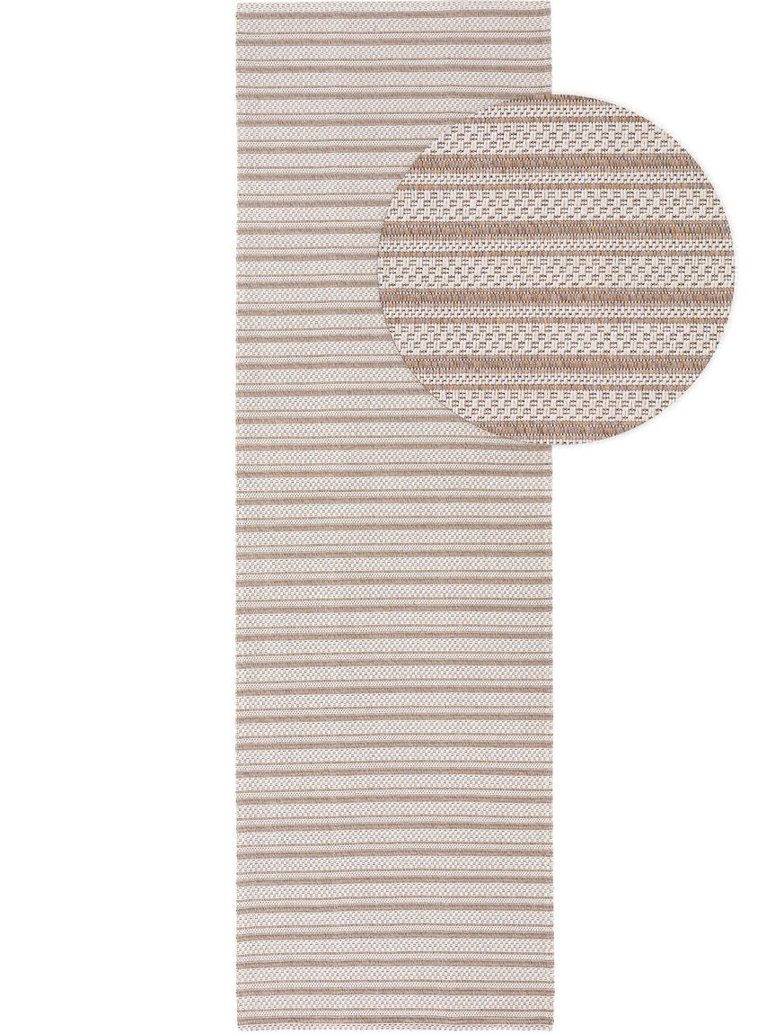 Waschbarer Baumwollteppich Cooper Taupe