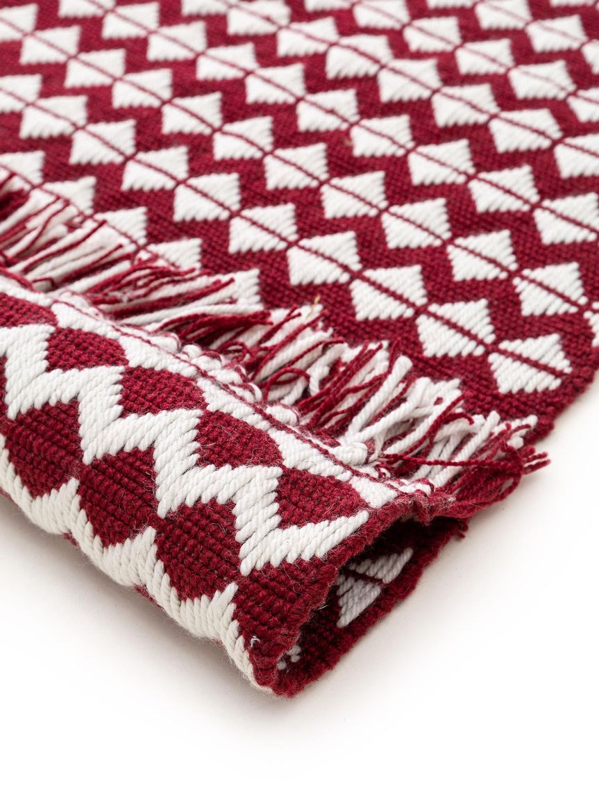 Teppich aus recyceltem Material Morty Rot