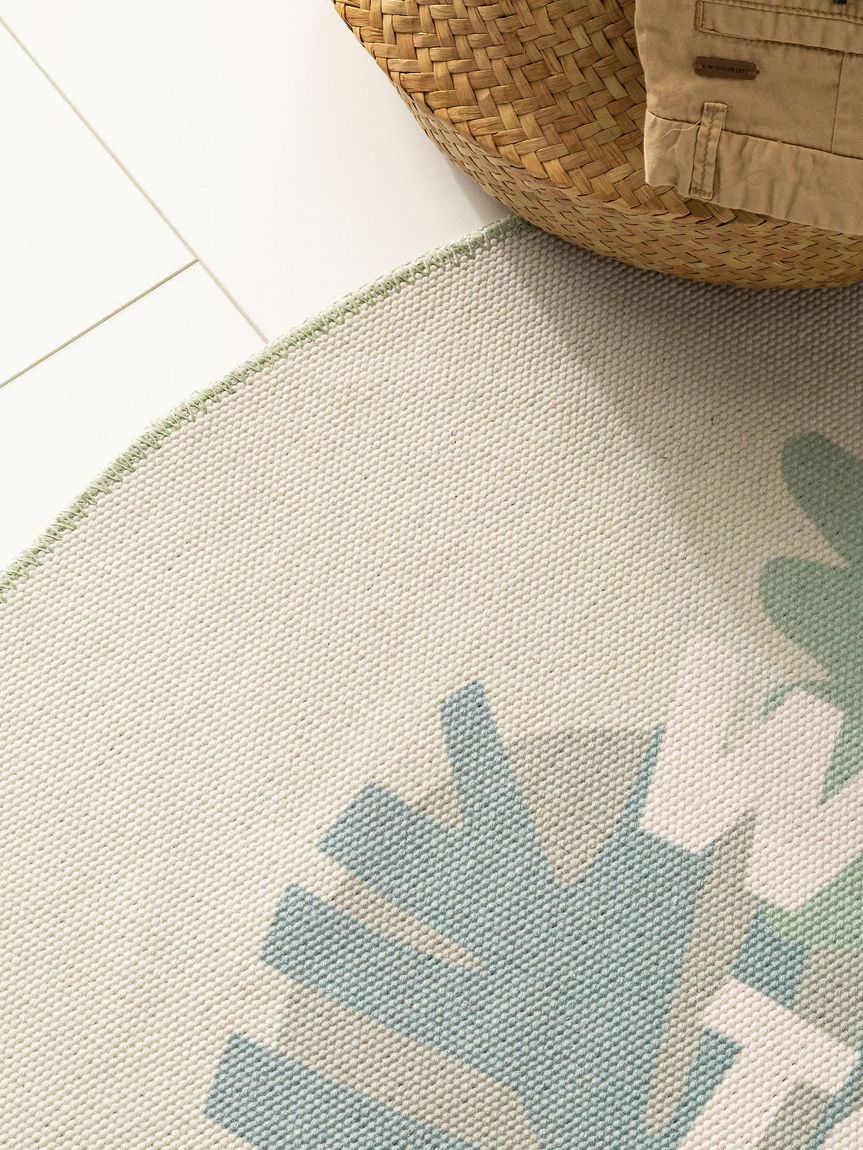 Kinderteppich Bali Ø 120 cm rund Grün