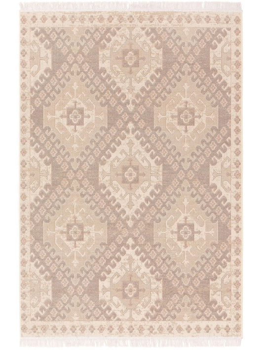 Teppich Folk Beige / Grau