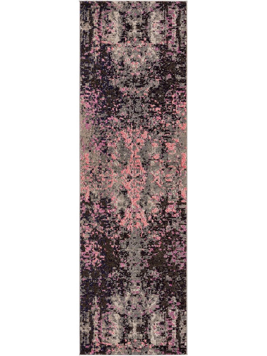 Läufer Casa 70x240 cm Pink / Schwarz