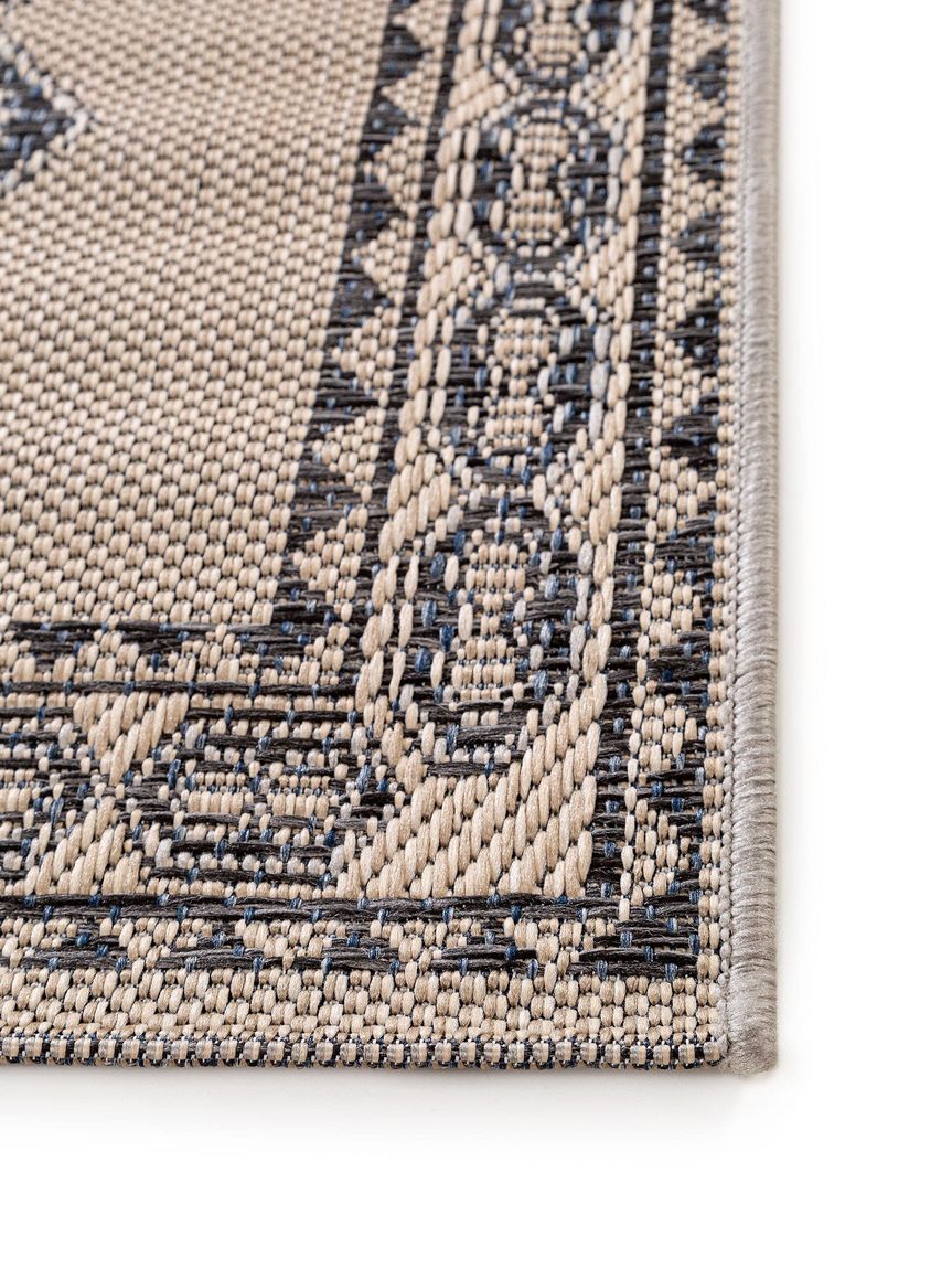 In- & Outdoor Läufer River 67x240 cm Beige / Blau