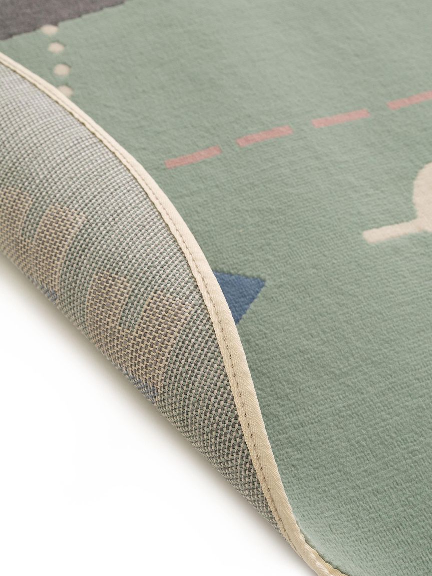 Kinderteppich Juno Ø 120 cm rund Minze