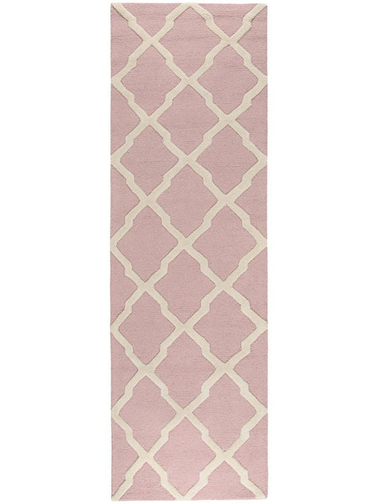 Wollteppich / Läufer Windsor 80x240 cm Rosa
