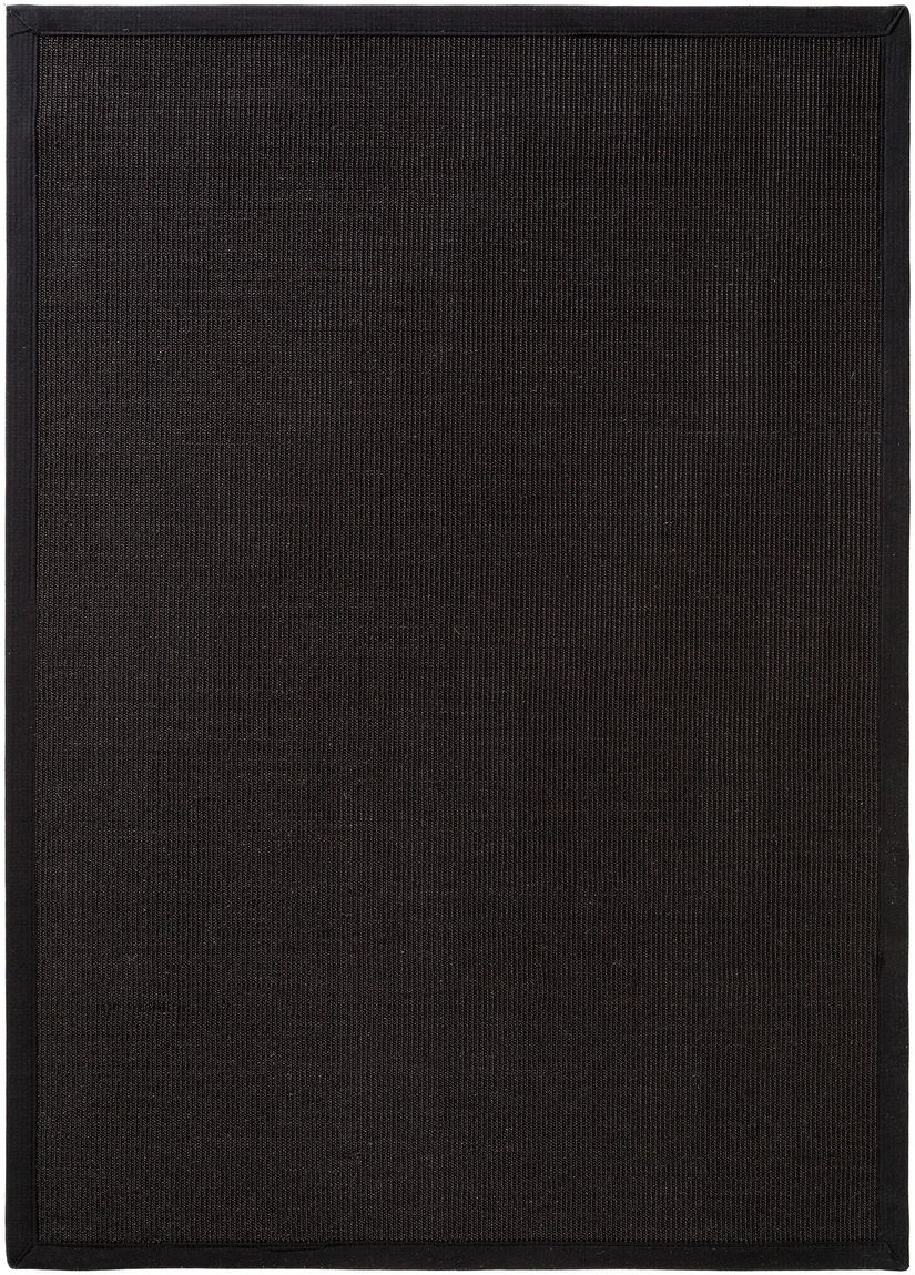 Sisalteppich Sisal Schwarz