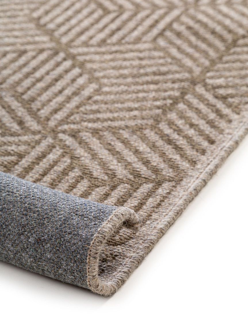 Wollteppich Jacob Beige / Grün